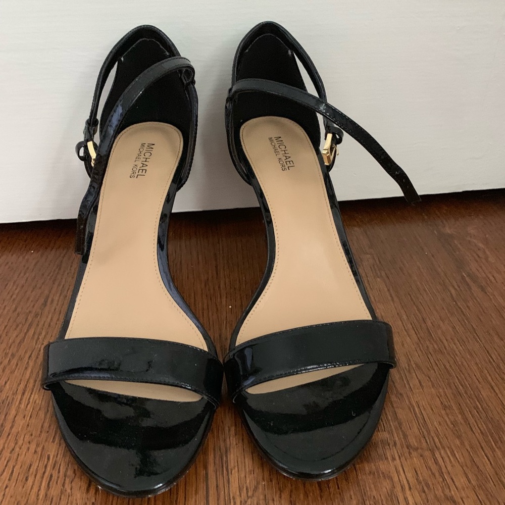 Michael Kors black strappy heels